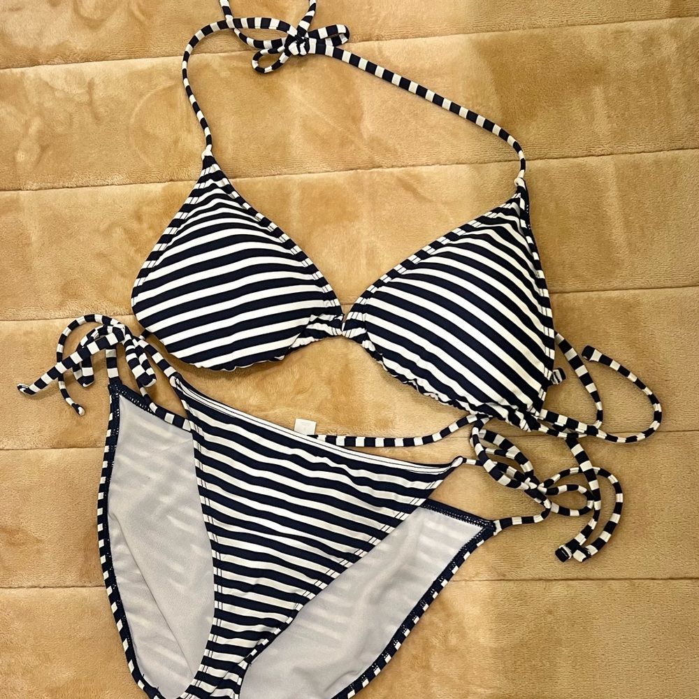 Striped Bikini Set